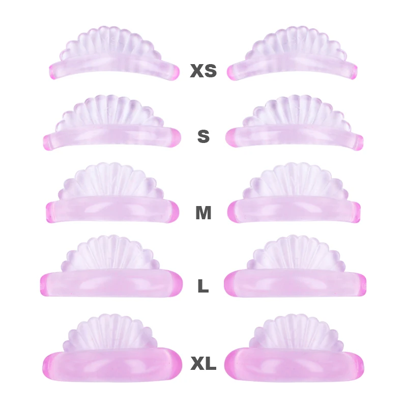 

5Pairs Eyelash Perming Curler Lift Pads 3D Lashes Perm Rods Shell Silicone Lash Lifting Kit Makeup Beauty Tool