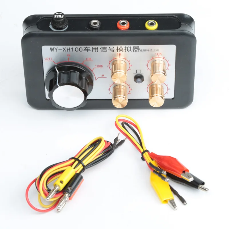 NEW! XH100 Automobile Signal Simulator Tester Can Test Water/fuel Temperature Sensor Rail Pressure Sensor Crankshaft Sensor 6