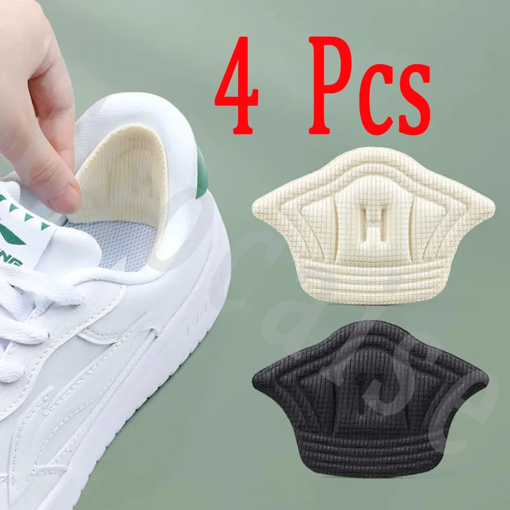 

2 Pair Insoles Patch Heel Pads for Sport Shoes Pain Relief Antiwear Feet Pad Adjustable Size Back Sticker Cushion Inserts Insole