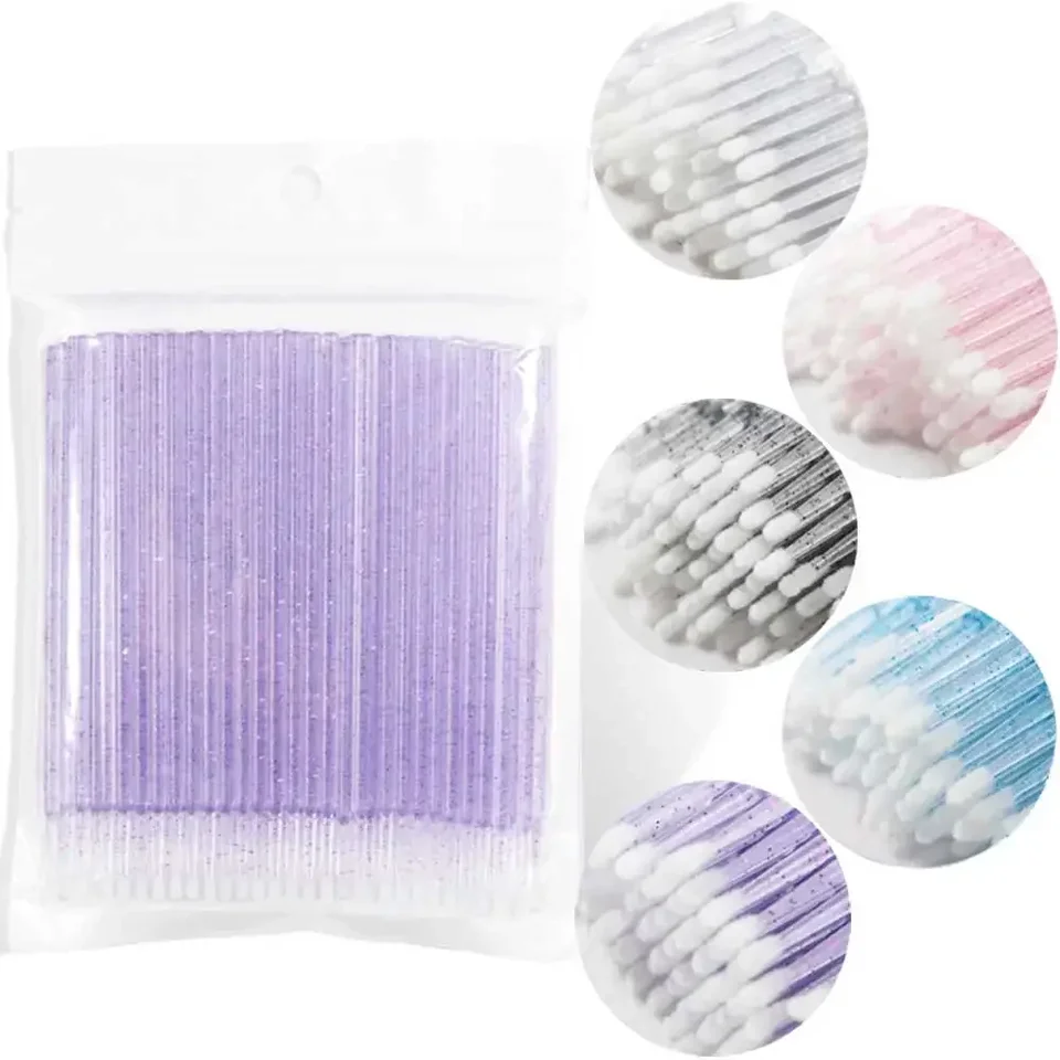 Crystal Disposable Eyelash Microbrush Applicators