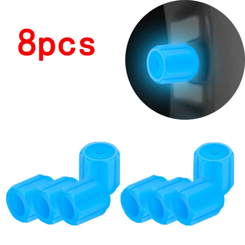 Luminous Tire Valve Caps 6 Colors Car Motorcycle Glowing Valve Cover Car Tire Wheel Hub Styling Tool Auto Accessories 4/8/20pcs - Image 13