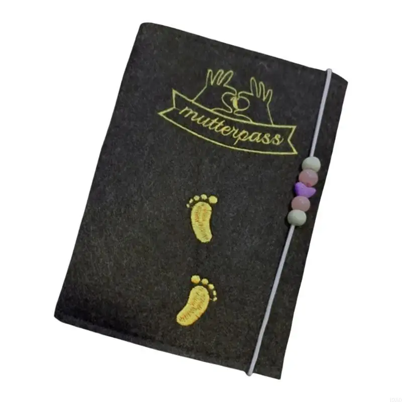 Felt German Maternity Sleeve Holds Images for Hospital Insurance Card Newborns Document Wallet
