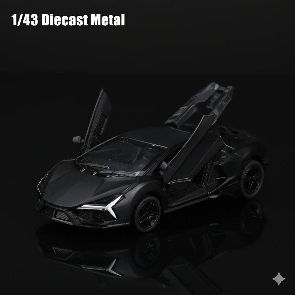 1:43 scale replica of the SVJ pullback alloy car model, children's toy, die-cast metal, pullback function.