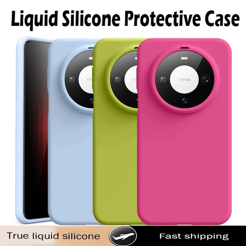 Liquid Silicone Shockproof Soft Phone Case - Fashion Minimalist Skin-Friendly Cover