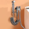 Bidet toilet sprayer set spray water bathroom handheld bidet sprayer toilet shower double outlet angle valve toilet accessories 2