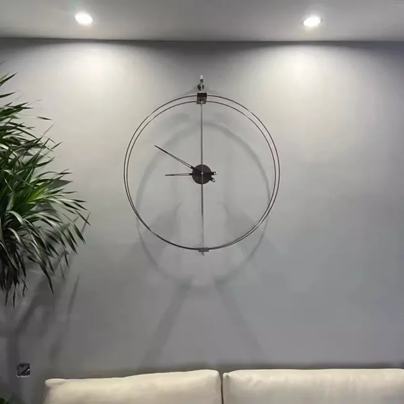 Modern Wall Clocks Metal Clock Watch Minimalist Living Room Clocks Creative Large Clock Elegant Ornaments Home Decorations - 4