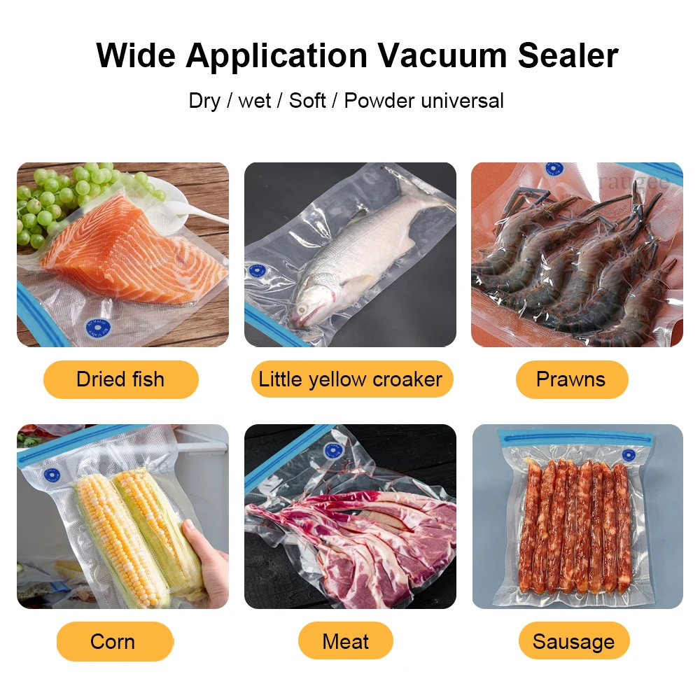 Air Vacuum Sealer Pump Automatic Food Sealing Pump USB Rechargeable Sealer Pump For Food Handheld Dry/wet Food Sealer Pump 2
