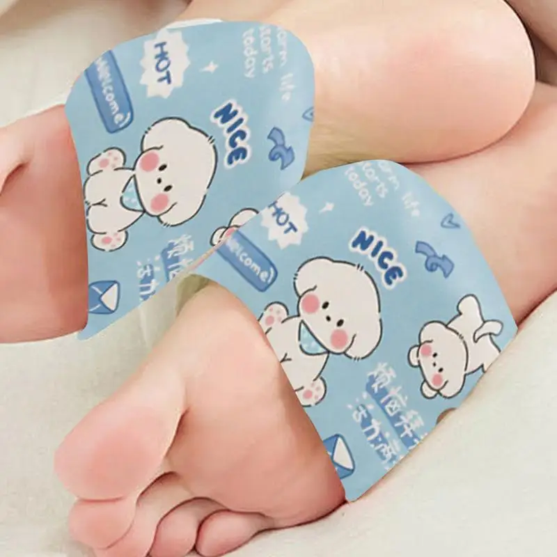 Heated Hand Patches portable Cartoon Animal Pattern Wearable Warm Patches For Feet Students Hand Writing Warmer Steam Heat Packs