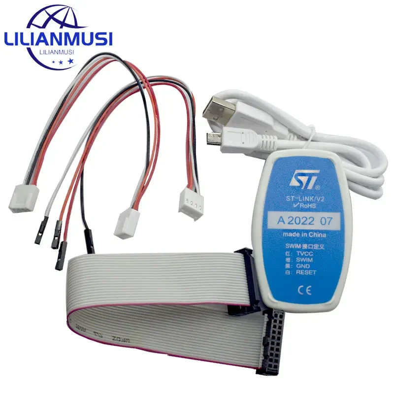 1 Pz Nuovo St-Link/V2 St-Link V2(Cn) St Link Stlink Emulatore Download Manager Stm8 Stm32 Dispositivo Artificiale