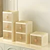 Dust-proof Cosmetic Organizer Foldable Makeup Storage Box Large Capacity Jewelry Nail Polish Cosmetic Container Makeup Organizer 3