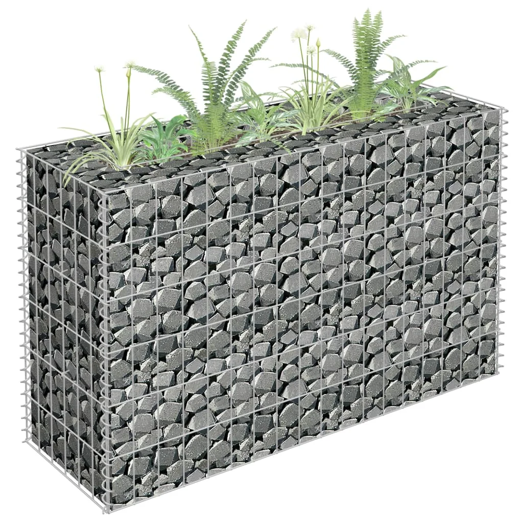 

Gabion Raised Bed Galvanized Steel 35.4"x11.8"x23.6" Basket/Planter/Raised Vegetable Bed