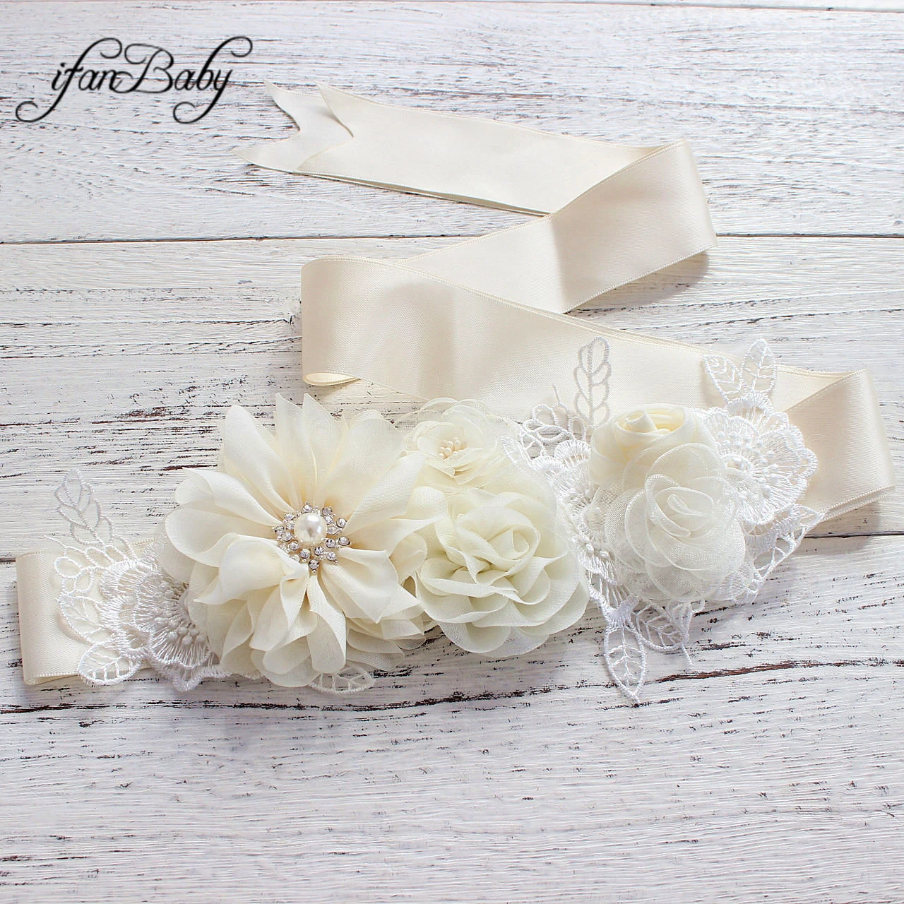 Mode Blume Gürtel Hochzeit Schärpen Mädchen Frauen Gürtel – Detail 5