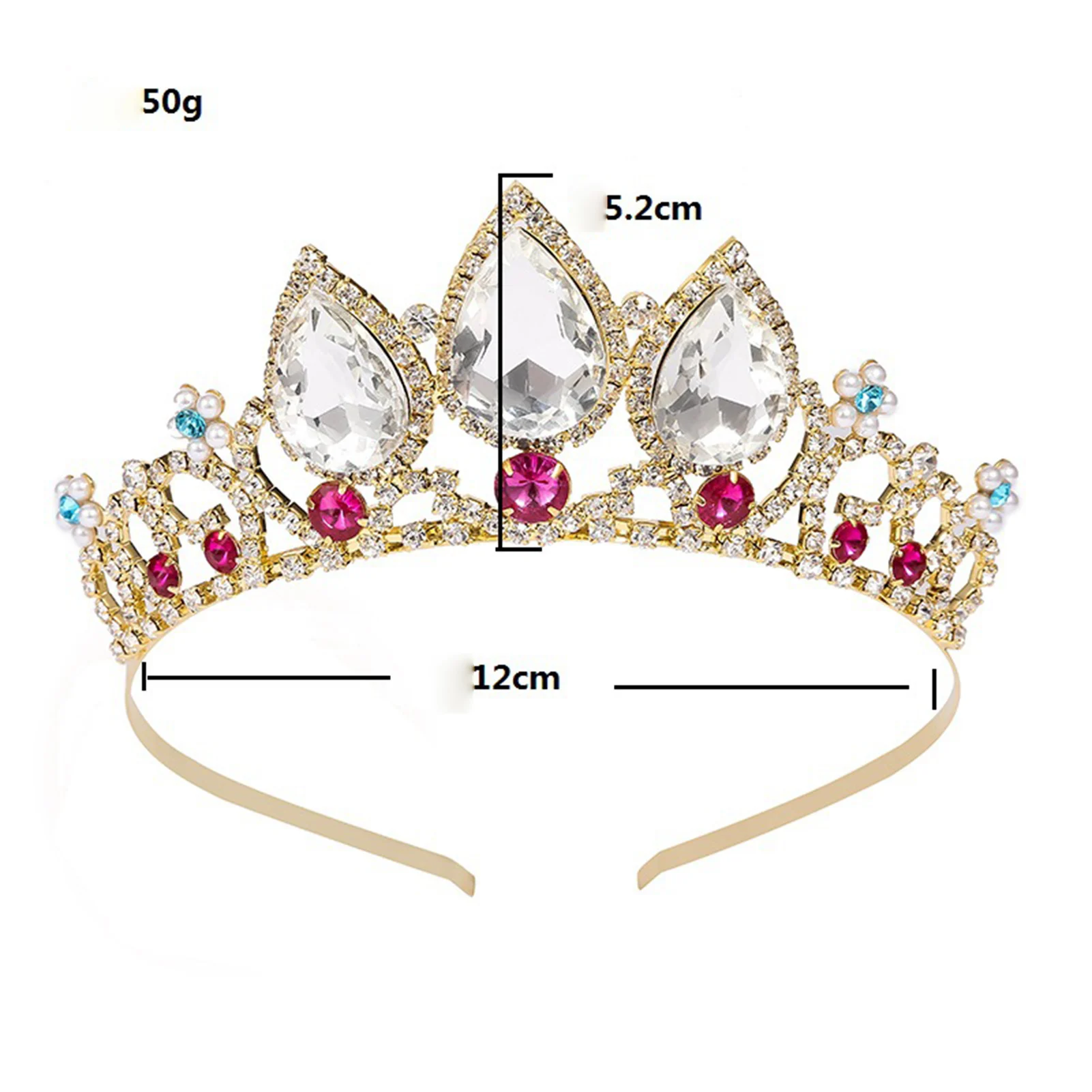 Set Anniversaire Fille - Diadème Strass Et Écharpe Pailletée 'Birthday Girl' Rose Gold