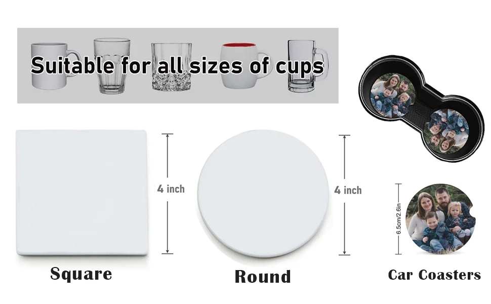 Personalized Coasters Custom Ceramics Coasters for Drink Add Your Image Text Logo Absorbent Bar Coasters for Cup Home Office 5 S2bb23fa7426b416ab028e2fc9af0a7bdl