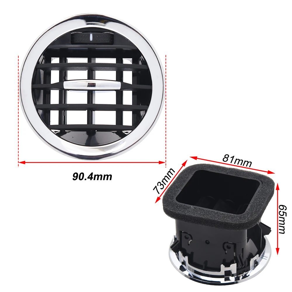 2201099 13417363   Opel ADAM CORSA D MK3 Vauxhall 아울렛 그릴에 맞는 크롬/블랙 A/C 에어 벤트 커버