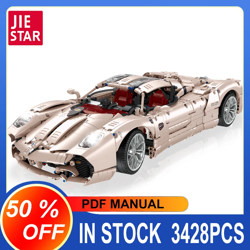 JIESTAR JJ9210 Pagganis Model 3428pcs Super Racing Car