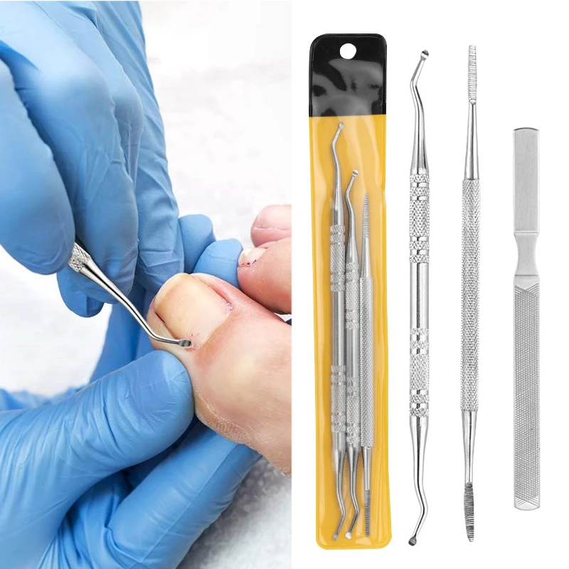 Stainless Steel Ingrown Toe Correction Nail Files Double Ended