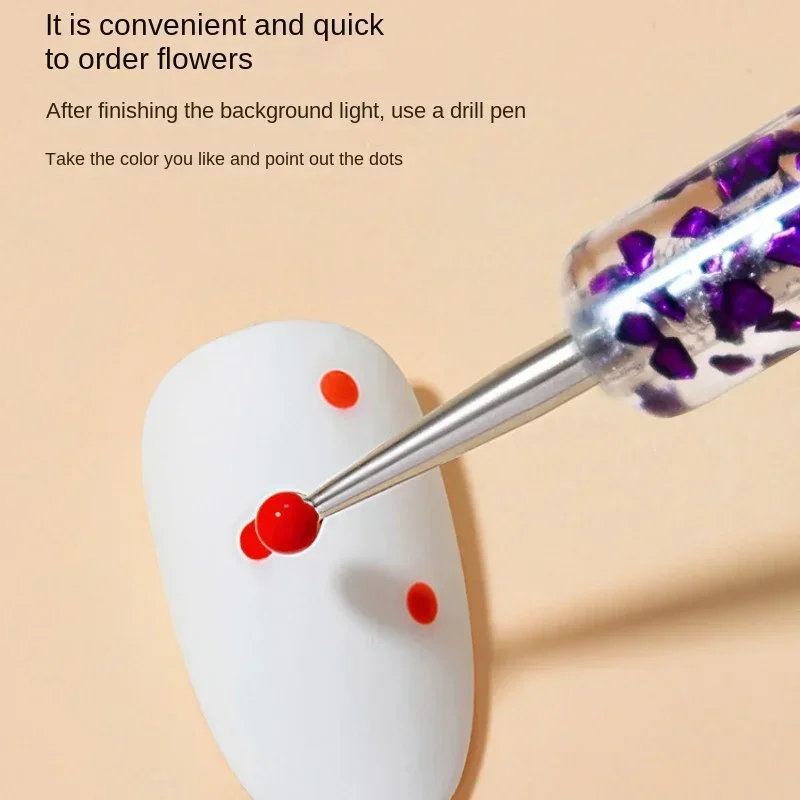 Nail Art Brush Design Tip Painting Drawing Carving Dotting Pen FlatFan Liner Acrylic Gel UV Polish Tool Manicure Dotting Tools