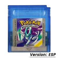 thumbnail image 1 of GBC Video Game Cartridge 16 Bit Games Card Blue Crystal Golden Green Red Silver Yellow USA/FRA/ITA/NOE/ESP Version, 1 of 5