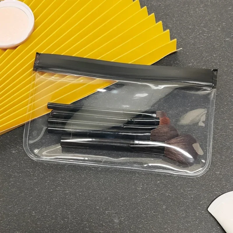 Clear Zipper Makeup Bag Waterproof Wash Toiletry Cosmetics Organizer Storage Bag Case PVC Transparent Bathroom Cosmetic Bag
