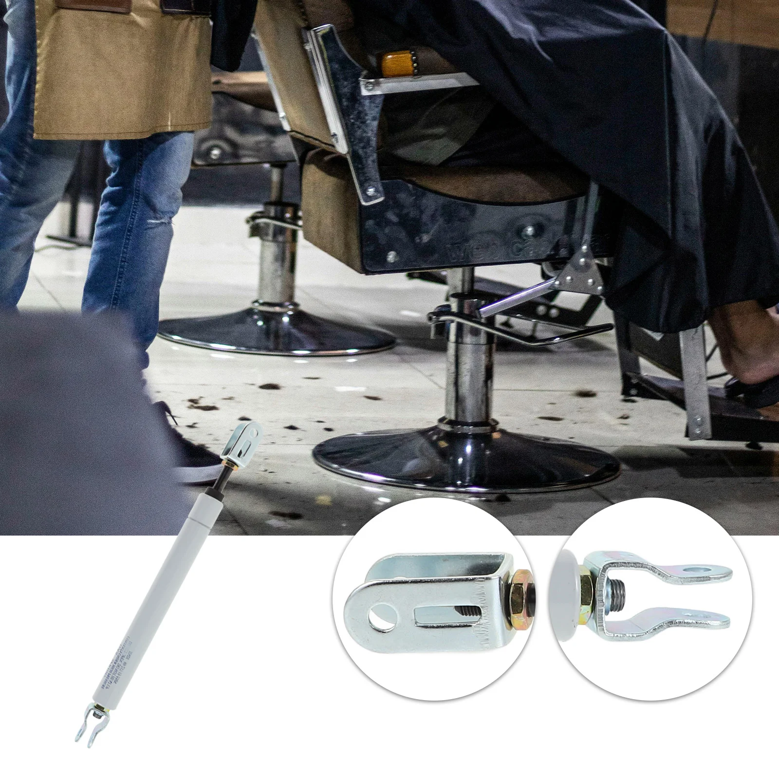 Adjustable Height Iron Gas Spring Mounting Rod Salon Chair Pump Barber Chair Air Bar Office Replacement Parts Massage