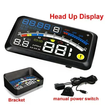Sicurezza automatica del sistema di avviso del tachimetro per auto HUD ODB2 con display Head up F4 universale