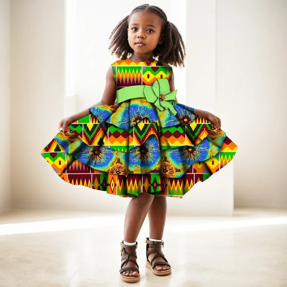 African Women Clothing Kids Dashiki Traditional Cotton