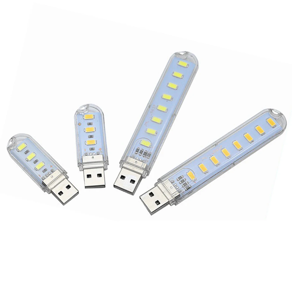 Mini Night Light LED Desk Lamp Portable USB Reading Book Table Flashlight For Power Bank Laptop Camping Lighting