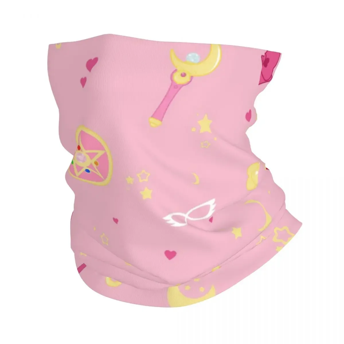 

Pink Moon Stars Bandana Neck Cover Printed Balaclavas Wrap Scarf Warm Headwear Fishing Motorcycle Outdoor Gaiter Adult Winter