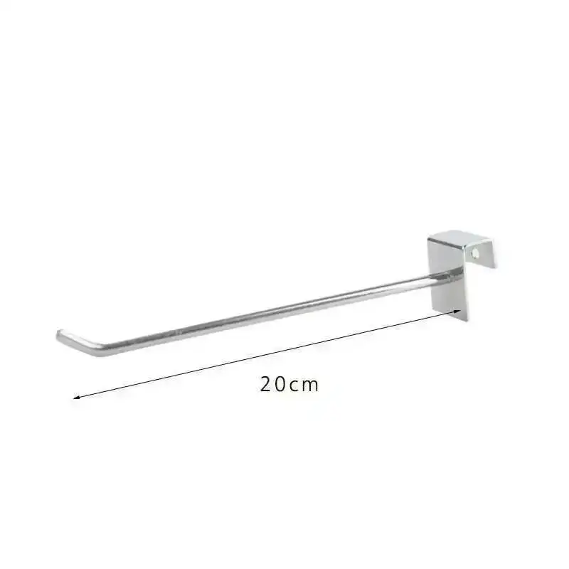 10 Stück 20 cm Rhs verzinkte Eisenhaken J-Regal montierter Kleiderbügel Metallhaken Supermarktregale Haken Hardware Hängehaken – Detail 1