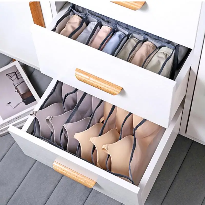 Underwear Bra Organizer Storage Box 2 Colors Drawer Closet Organizers Boxes For Underwear Scarfs Socks Bra Drawer Organizers clothes organizer storage box underwear storage organizer underwear storage box drawer organizer