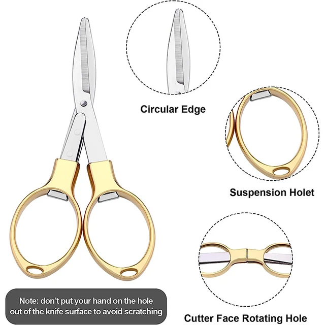 Small Folding Scissors - Foldable Sewing Scissors