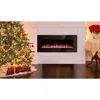 50 Inch Ultra-Thin Electric Fireplace, Multicolor Flame, Timer, Low Noise  Recessed and Wall Mounted Linear Fireplace Heater 1