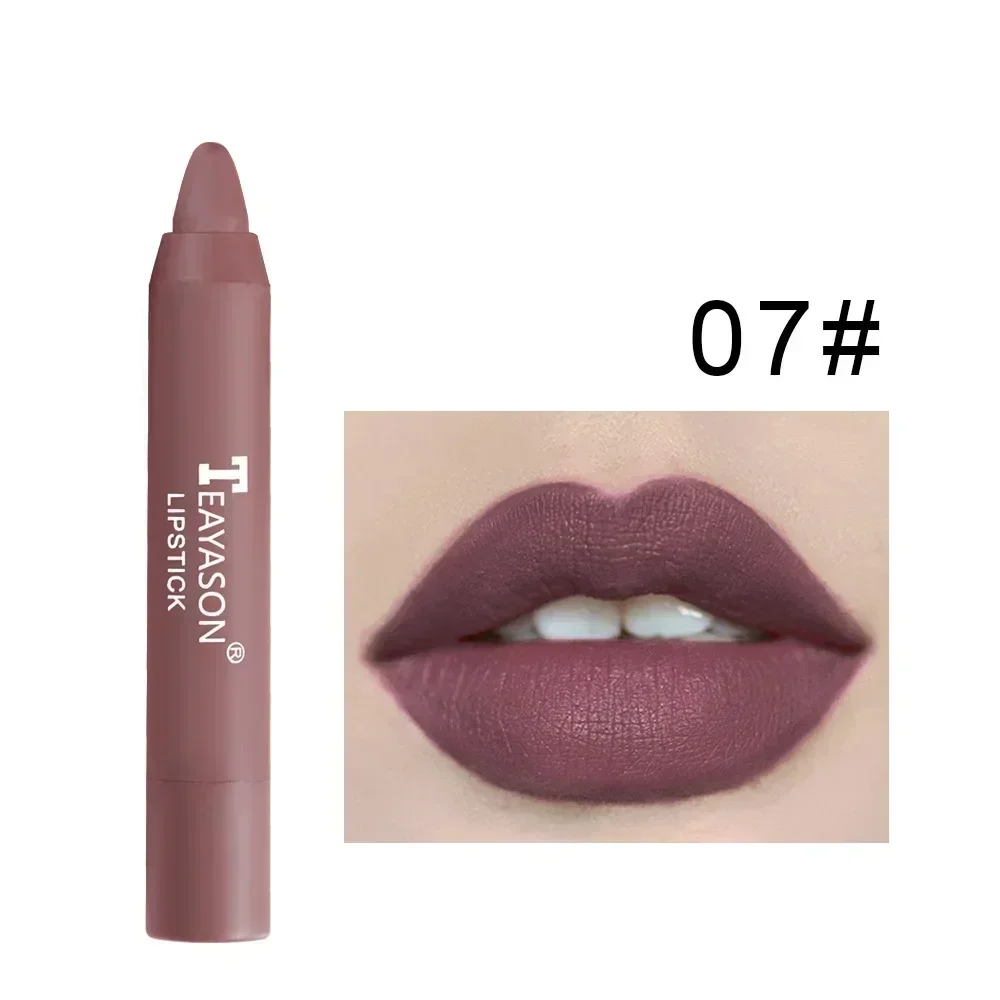 thumbnail image 1 of Nude Velvet Matte Lipstick Long Lasting Waterproof Color Rendering Non-stick Cup Lipstick Pens Lips Liner Pencil Woman Cosmetics, 1 of 5