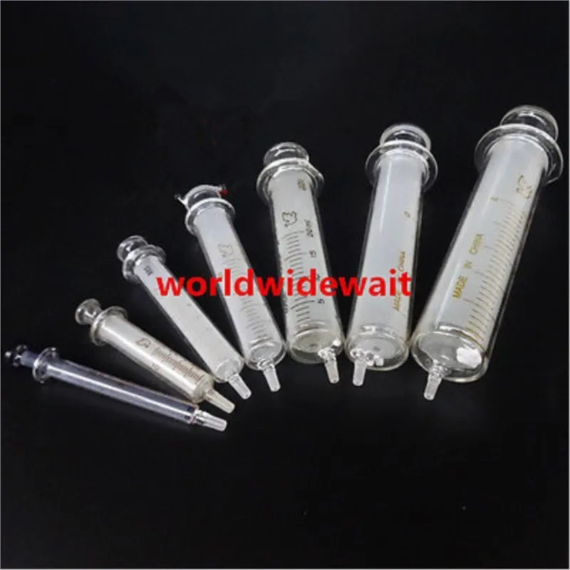 

1ml 2ml 5ml 10ml 20ml 30ml 50ml 100ml Glass Syringe Injector Glass Sampler