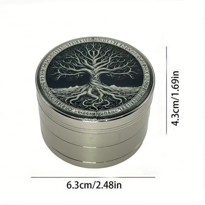 Boho Tree Herb Grinder nut spice grinder herb grinder pepper grinder herb spice grinder 4-layer Metal Spice Pepper Mill Mortar 50/63mm