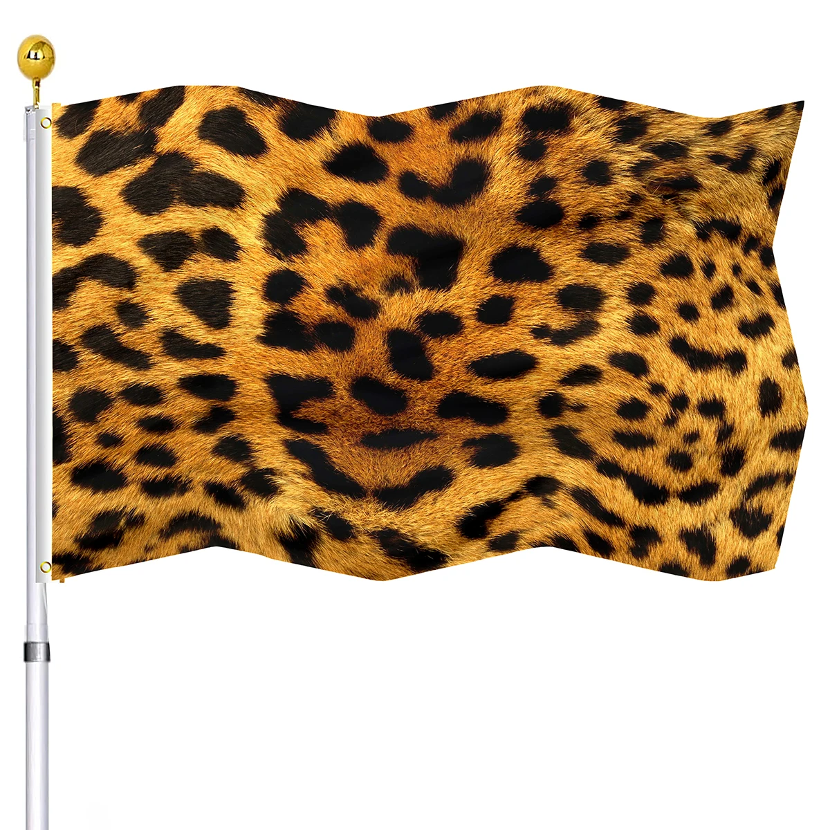 Brown Leopard Flag Animal Art Design Holiday Indoor Outdoor House Decor
