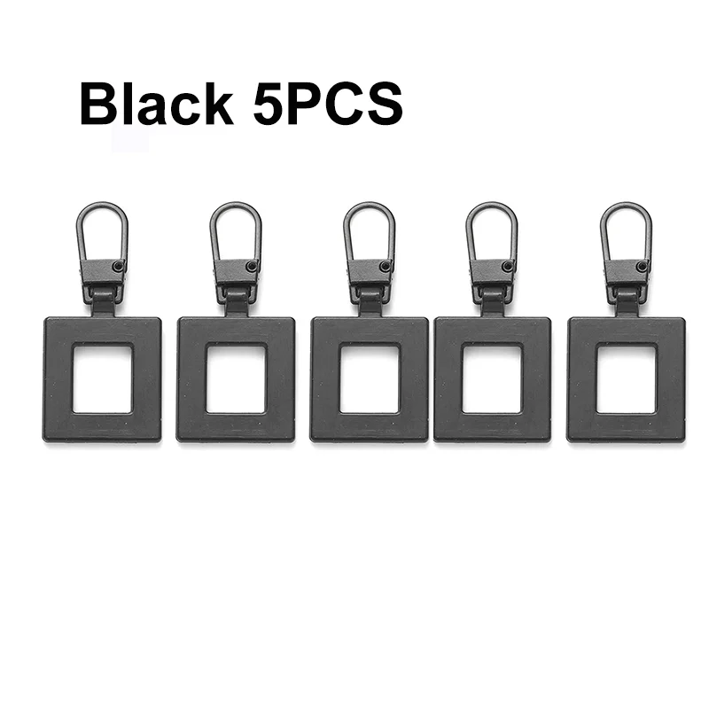 Square-Black 5Pcs