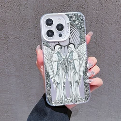 Vintage Cupid Angel Matte Phone Case - Retro Style Cover for Samsung A52 (CYW-293CY75051A1)