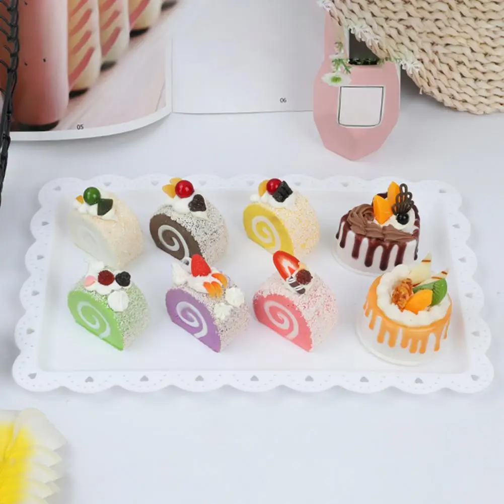 3Pcs Serving Trays Rectangle Dessert Tray Plastic Platters Flat Cookie Cupcake Serving Tray Birthday Tea Party Wedding Decor
