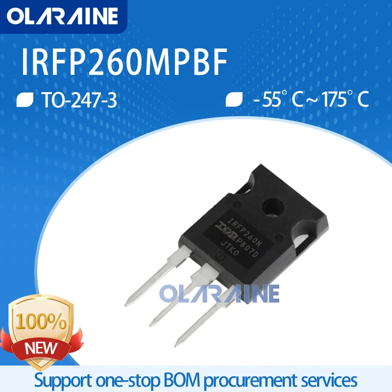

1-10Pcs IRFP260MPBF TO-247-3 Through Hole N-Channel MOSFET MOSFT 200V 49A 40mOhm 156nCAC - 20 V, + 20 V
