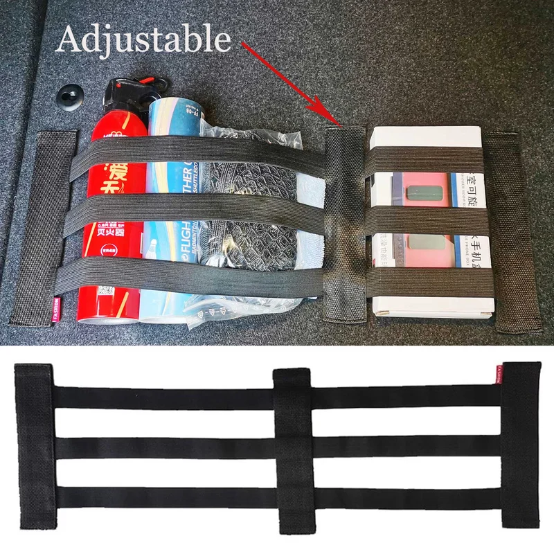 Car Trunk Organizer,Trunk Organizer,Car Trunk Straps,Car Extinguisher Holder,Fire Extinguisher Holder Trunk Elastic Fixing Belt Adjustable Storage Strap Fire Extinguisher Car Tools Organizer Tapes