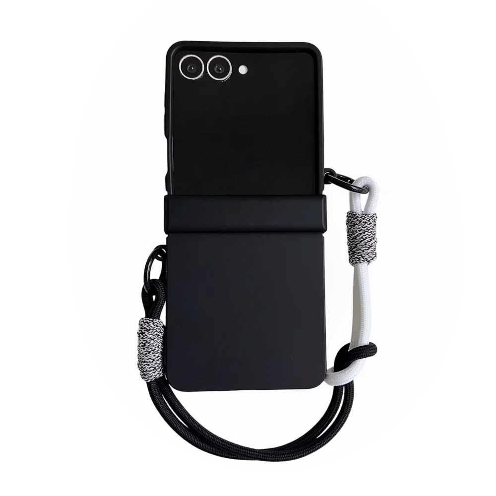 Matte Candy Color Wrist Strap Case with Invisible Stand and Lanyard