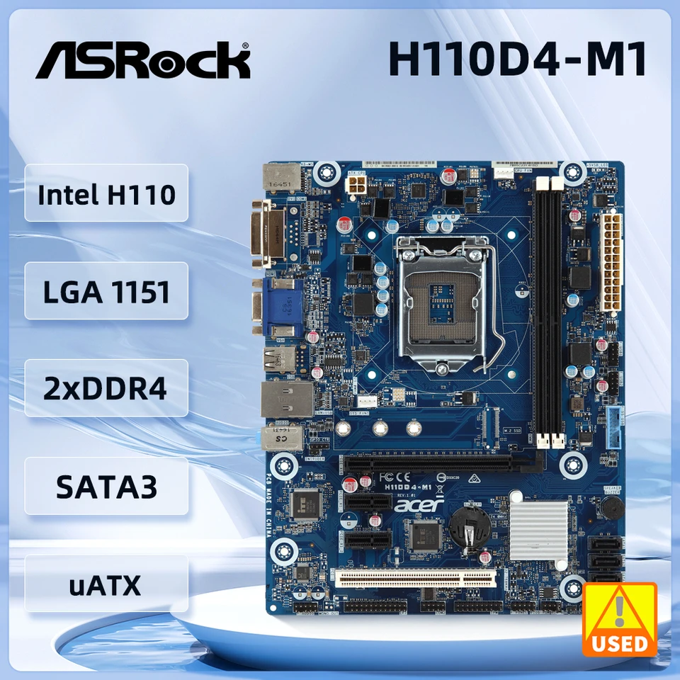 マザーボード corei7 9700 Asrock H110D4-M01 DDR4 16GB Asrock H110D4-M1 LGA1151 DDR4 H110 Intel ATX Motherboard | eBay