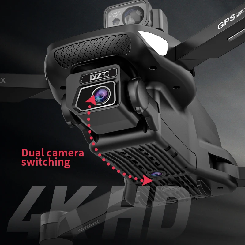 L500 Pro MAX GPS Drone 4K Professional HD Dual Camera With Screen 5G WIFI 360°Obstacle Avoidance Brushless Rc Quadcopter Drone