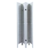 Sycamore wood 4 Panel Screen Folding Louvered Room Divider - Old white 3