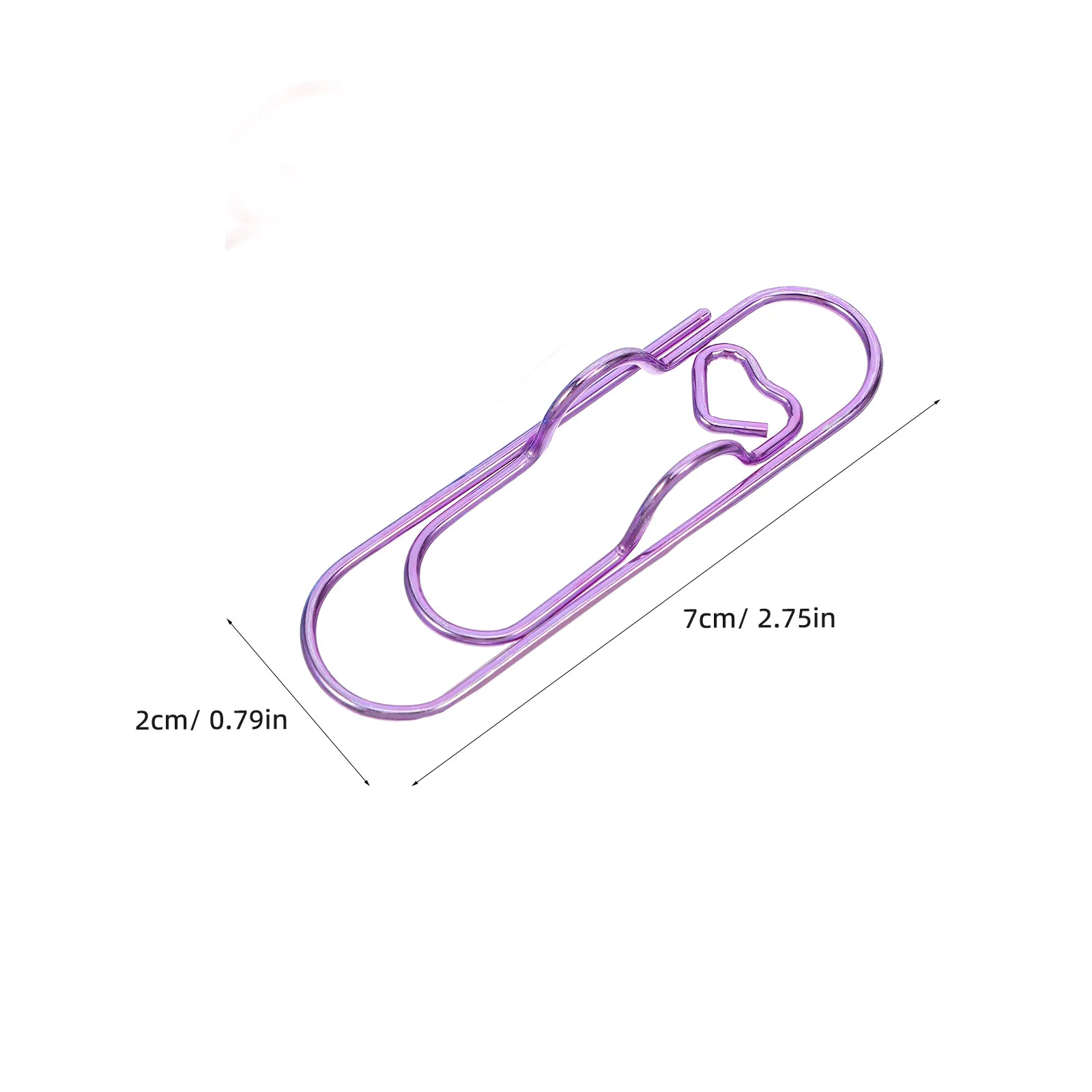 70Pcs 금속 종이 클립 장식 바인더 클립 펜 홀더 노트북 저널 플래너 사무실용 종이 클립 정리함