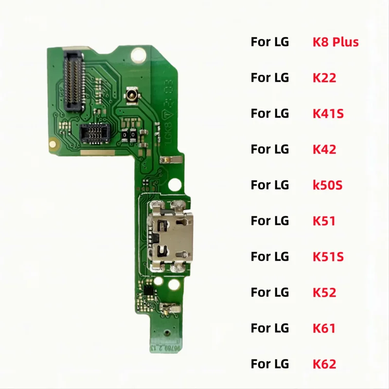 

USB Charger Dock Connector Board Charging Port Flex Cable For LG K8 Plus K22 K41S K42 K51 K50S K51S K52 K61 Microphone Module