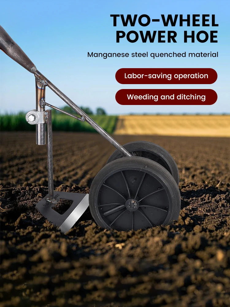 Household Hand-Pushed Garden Hoe Weeder Cultivator