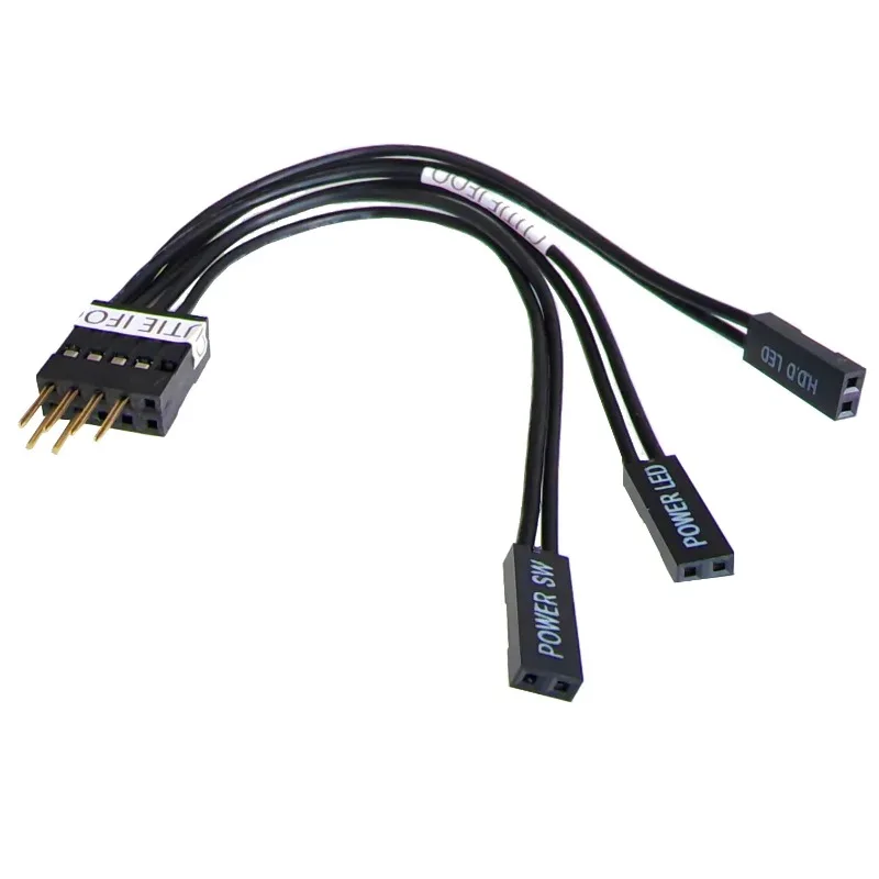 마더보드 확장 전원 SW HDD LED + - 케이블 이중 6핀 시작 스위치 케이..